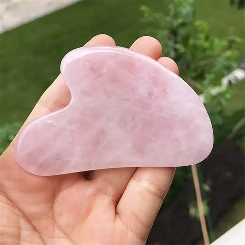 Kamień Gua Sha z Kwarcu do Twarzy - Naturalny Kwarc