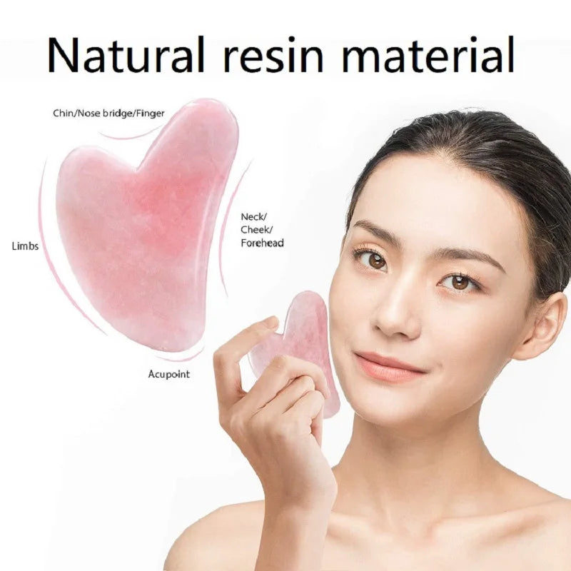 Kamień Gua Sha z Kwarcu do Twarzy - Naturalny Kwarc